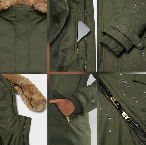 🇨🇦 Aritzia TNA Charcoal Grey Aspen Parka Coat - Picture 10 of 14